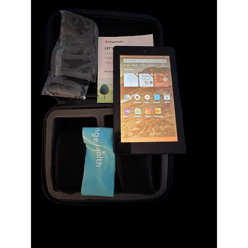 Hinge Health Digital Kit Sensors In Case Tablet Fire Amazon Exercise Back Pain - Picture 2 of 11